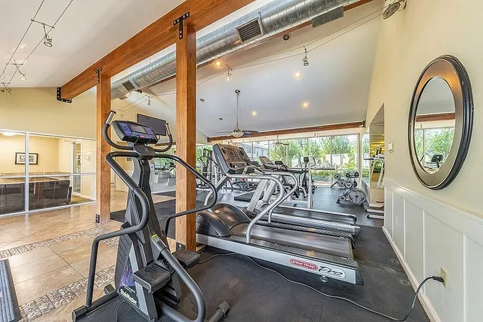 fitness center at arbor creek apartments