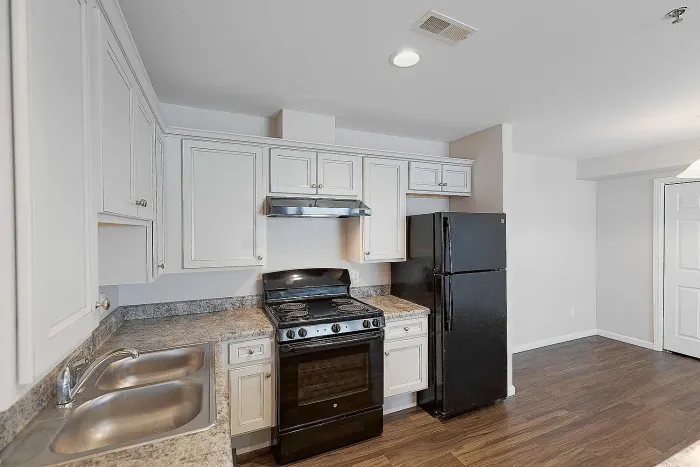 bright and clean apartment kitchen
