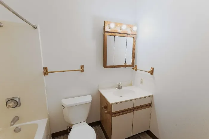 clean apartment bathroom