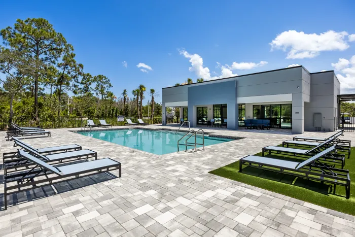 Clubhouse Exterior and Pool