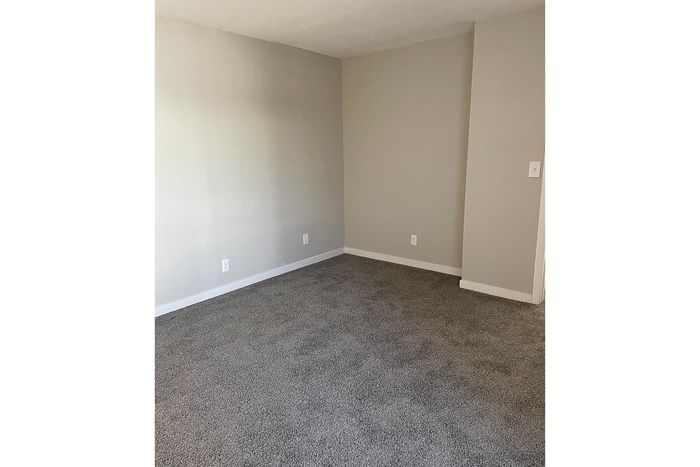 Bright and inviting empty room with plush carpet, perfect for personalizing your dream space.