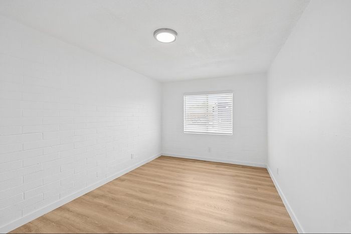 Second bedroom in a 2-bedroom, 1-bath apartment at Miramonte on 3rd in Tucson, AZ