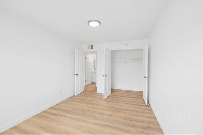 Second bedroom in a 2-bedroom, 1-bath, 810-square-foot apartment at Miramonte on 3rd in Tucson, AZ