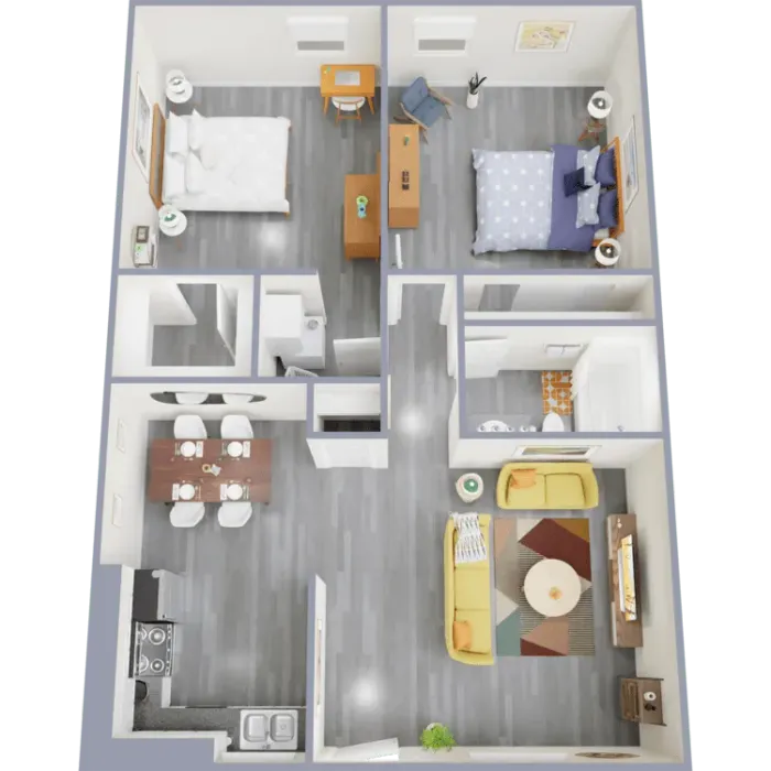 Garden Two Bedroom Two Bath