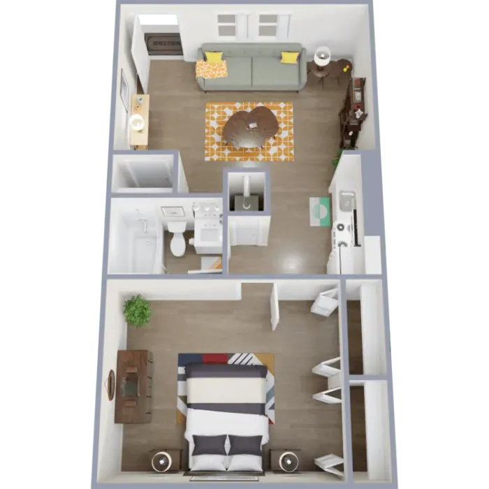 One bedroom