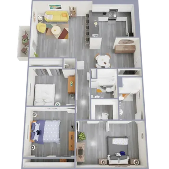 Tower Three Bedroom Two bath