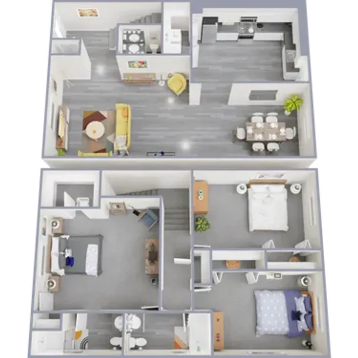 Townhome Three bedroom Two and a half baths