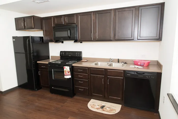 Morton School Senior - Dark Wood Kitchen