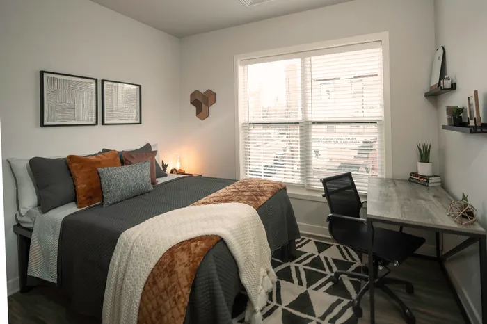 Large Window in Spacious Bedroom | Incite at Troy | Student Apartments in Troy, NY