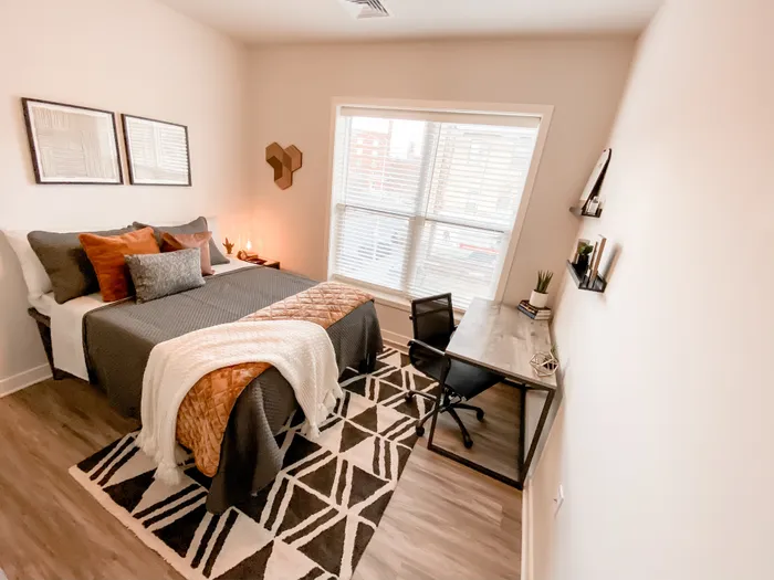 Comfortable Bedroom | Incite at Troy | Downtown Troy Apartments