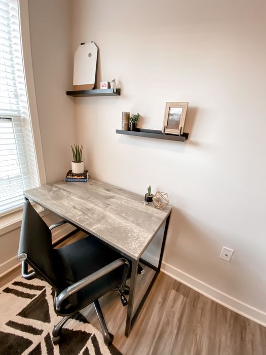 Close up of desk in bedroom at Incite at Troy | Apartments in Troy, New York
