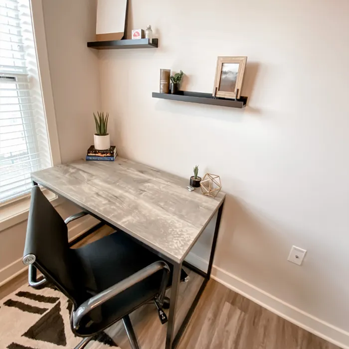 Desk in bedroom at Incite at Troy | Apartments in Troy, New York