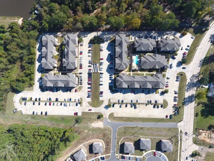 Aerial shot of The Heights Ruston