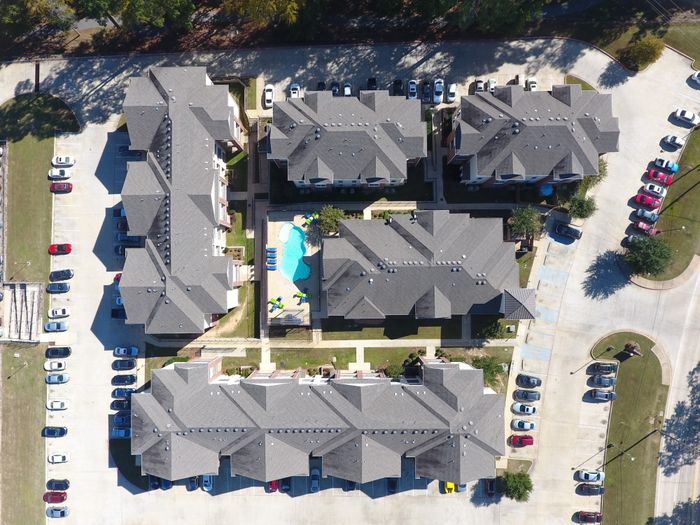 Aerial shot of The Heights Ruston
