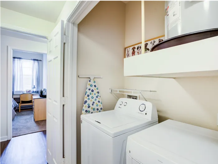 Laundry room at The Heights Ruston