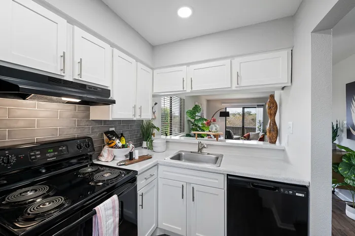 Hilltop 2 bed 1 bath model kitchen view