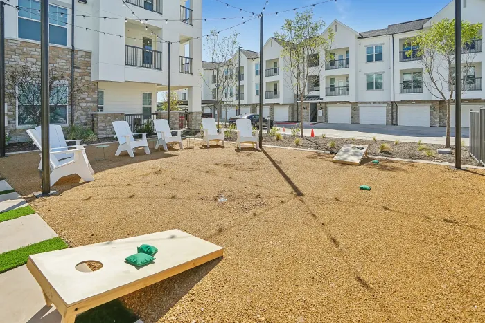 The Fitz - Outdoor Activity Area with Cornhole Toss Games