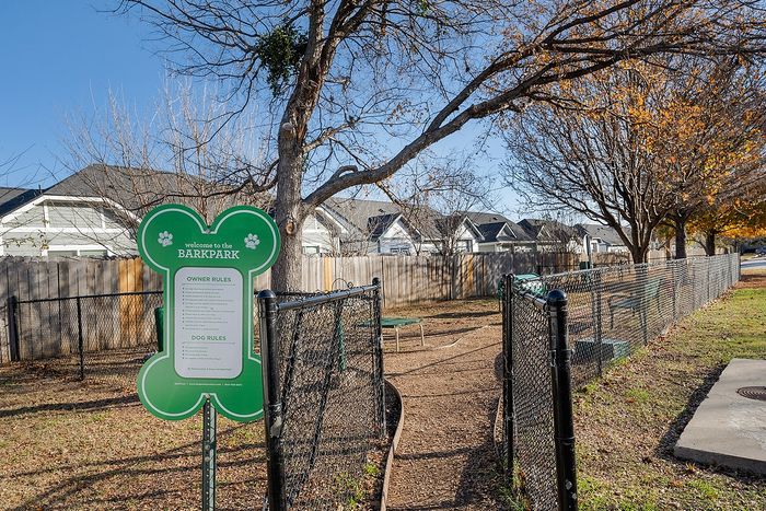 The Park on Forum - Dog Park Entrance