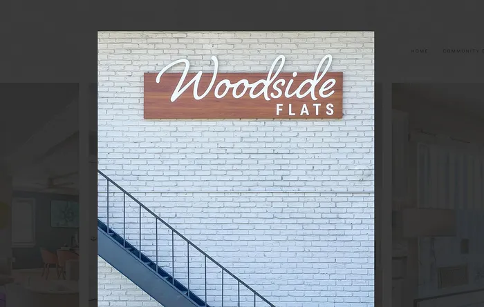 Woodside Flats - Building Signage