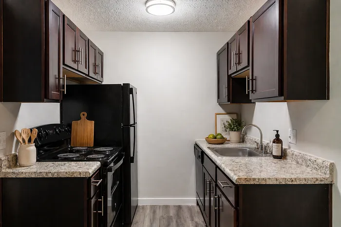 2500 Place - Dark Wood Kitchen