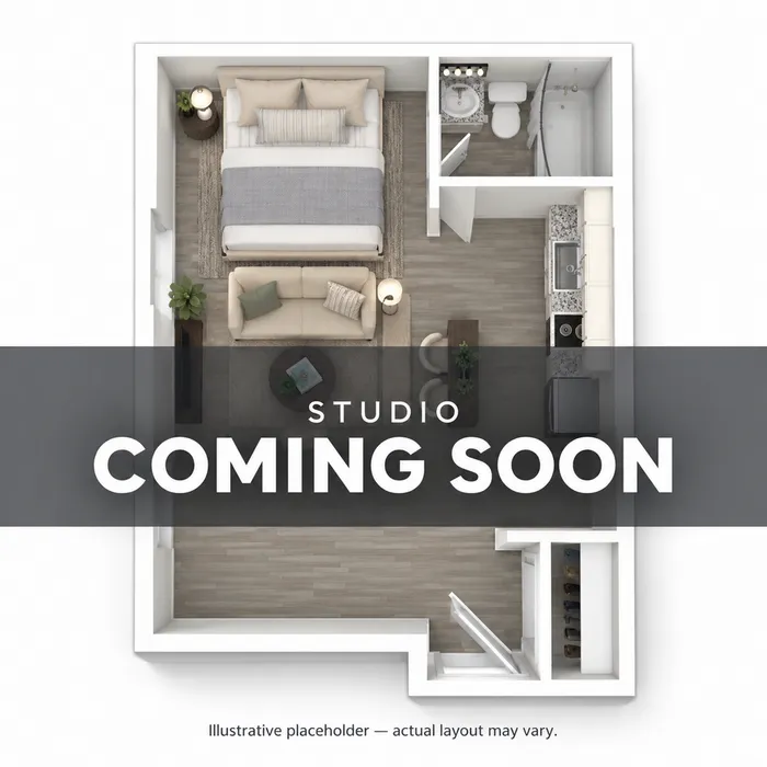 Blue Valley Flats - Studio Floorplan