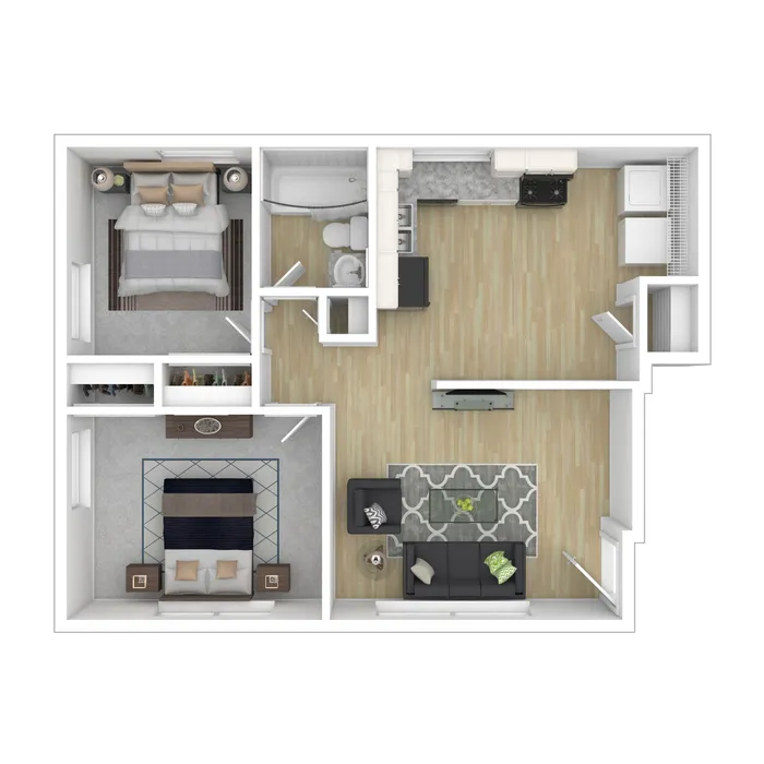 Kingston - One-Bedroom Floorplan