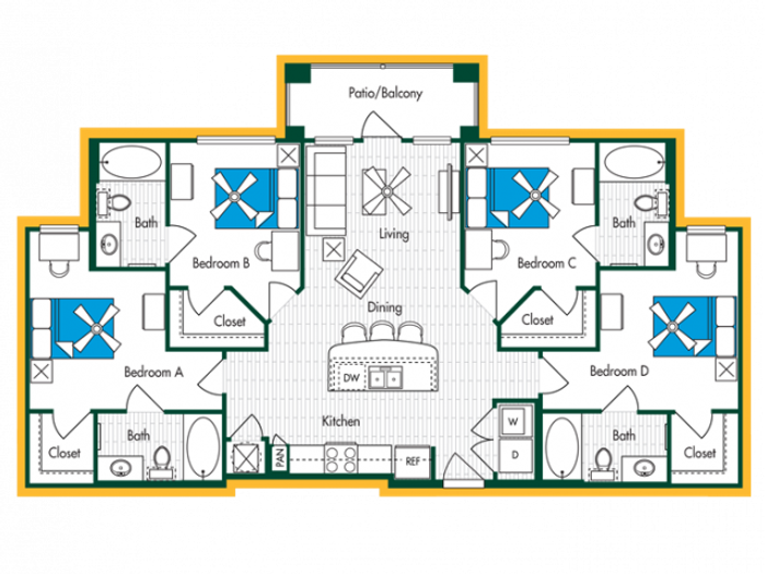 4BR/4BA - D1
