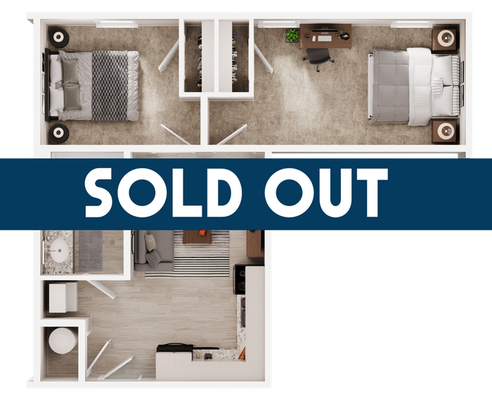 2BR/1BA - B2