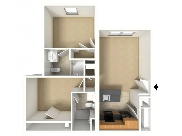 2 Bedroom x 2 Bathroom