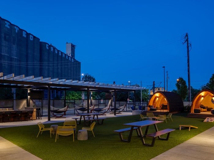 Courtyard with Grills, Hammocks, Picnic Area