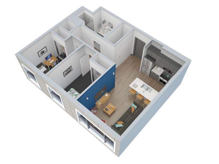 2 Bedroom 1 Bathroom Apartments, Lawrence
