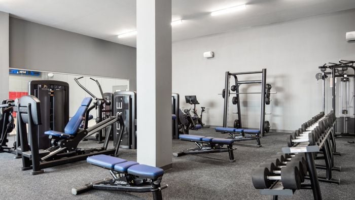 Work Out Center Amenity, Fitness Center, Weight Machines, Free weights, elliptical, treadmill, sport court, gym