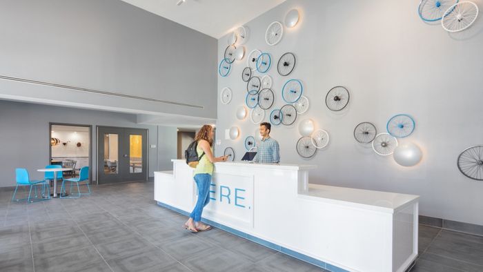 Security Desk in Lobby, Front desk