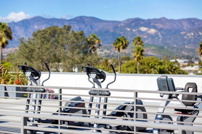 elliptical, bike, ocean views