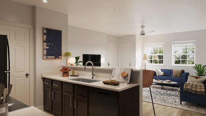 Kitchen & Living Room