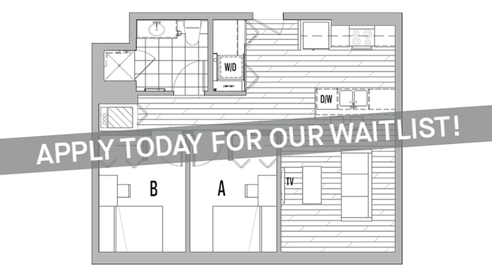 2 bedroom 1 bathroom 2 bed 1 bath luxury student apartment with terrace