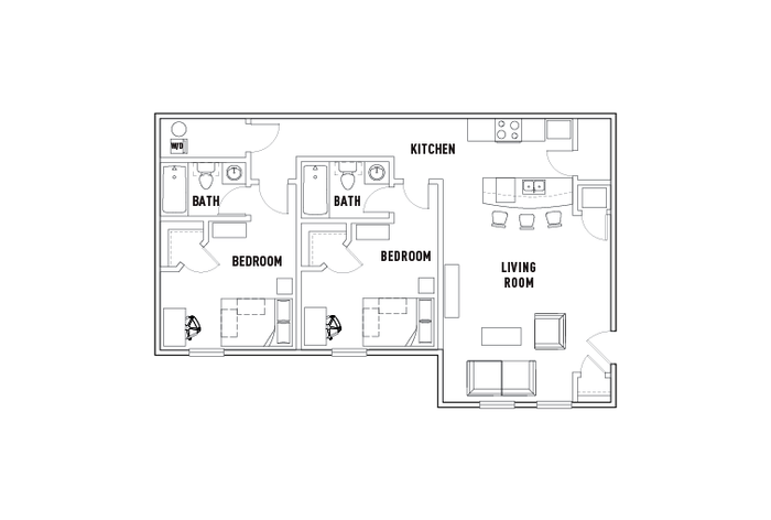 524: 2 Bed - 2 Bath
