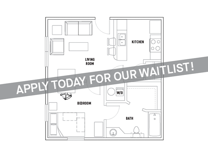 525: 1 Bed - 1 Bath