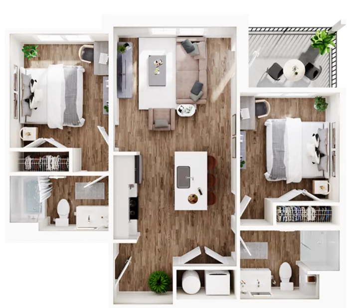 two bedroom apartment signature lexington student