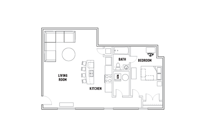 524: 1 Bed - 1 Bath