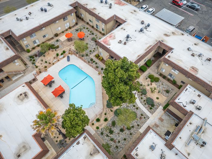 Citadel 29 - Aerial Pool View