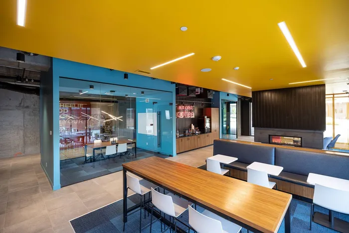 Our Lobby is filled with Vibrant Colors