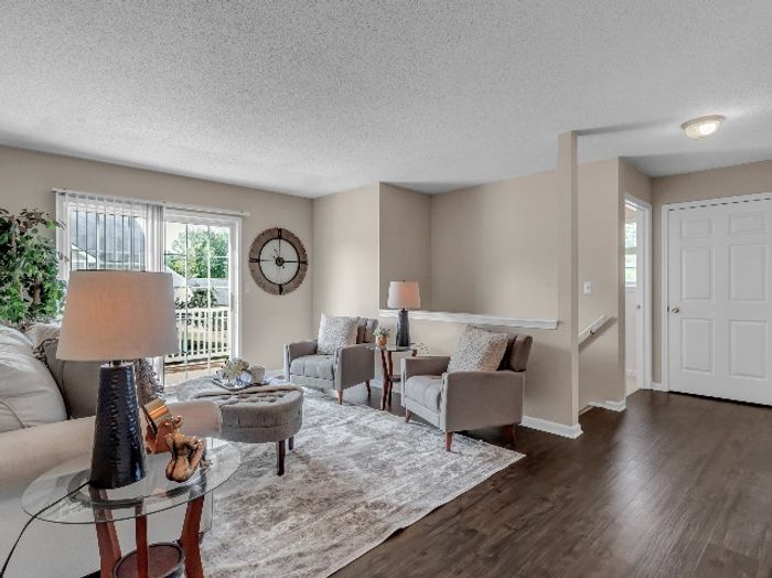 Living Room with Plank Flooring | East Amherst NY Apartment Homes | Autumn Creek Apartments
