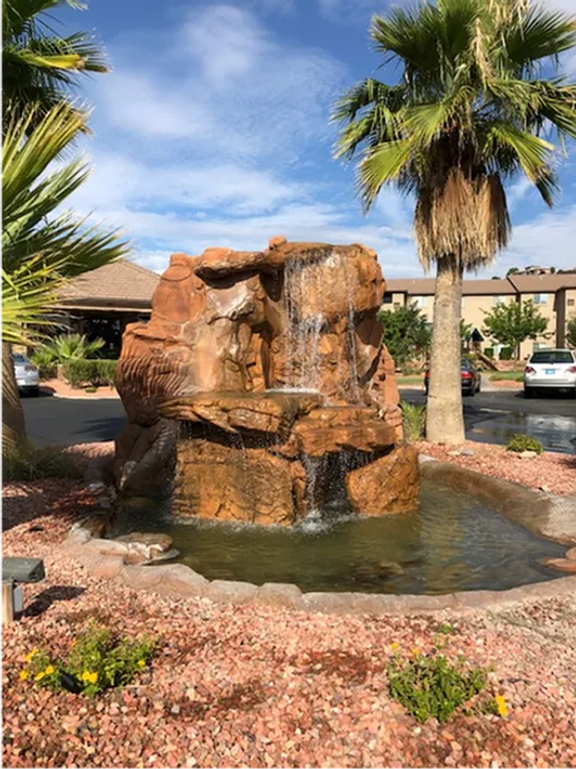 Entrance waterfall