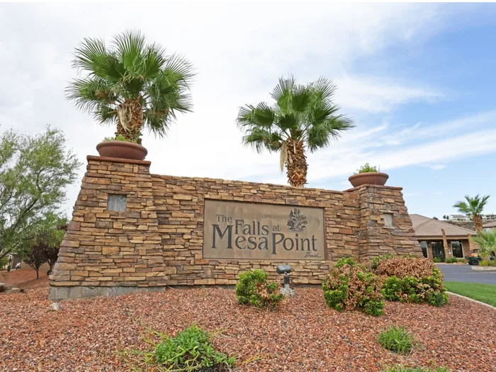 The Falls at Mesa Point Entrance Sign