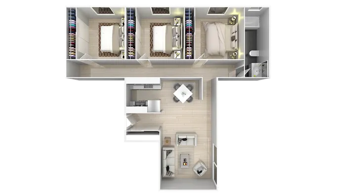 3 BED 1 BATH