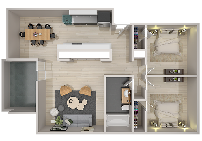 Daisy 2 Bedroom