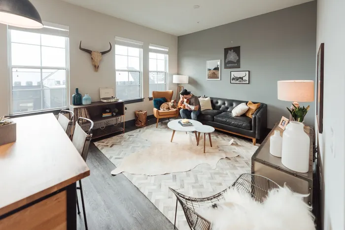 Elegant Living Room  | LC Germantown | Nashville, Tennessee Apartments for Rent