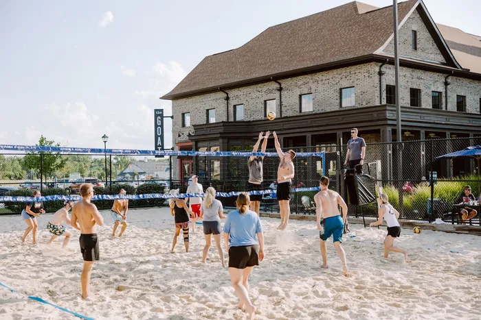 Sand Volleyball Court | New Albany OH Apartment For Rent | LC New Albany