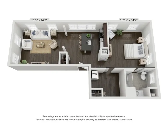 Clubhouse End | Floor Plan